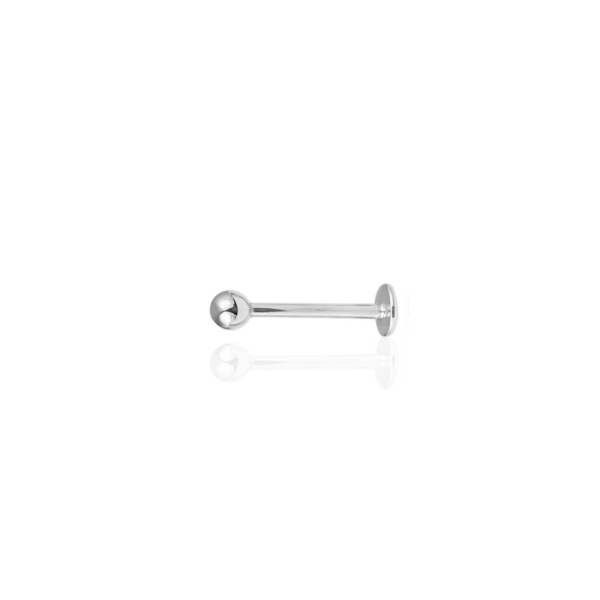 Labret básico aço natural 10mm