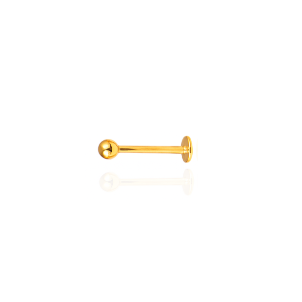 Labret básico aço pvd gold 10mm