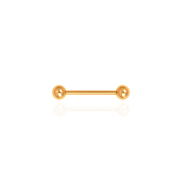 Micro reto básico aço pvd gold 16mm