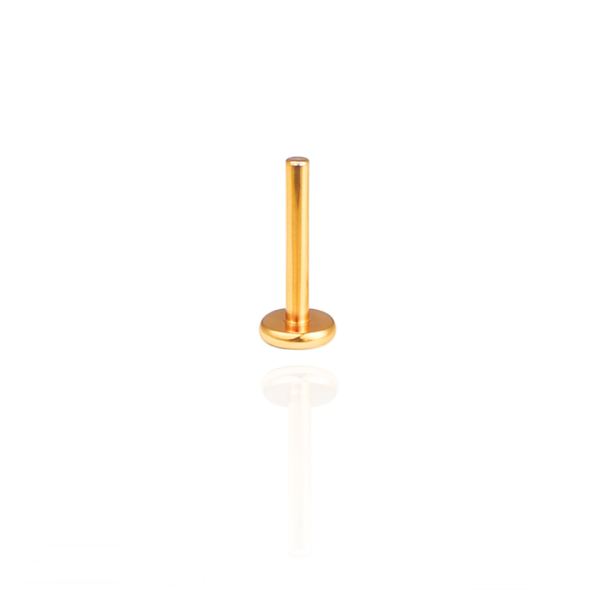 Haste 8mm aço pvd gold