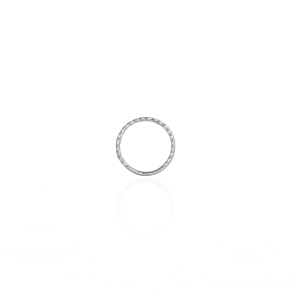 Argola torcida aço natural 12mm