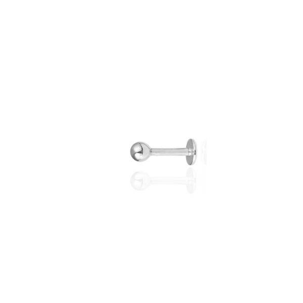 Labret básico titânio natural 6mm