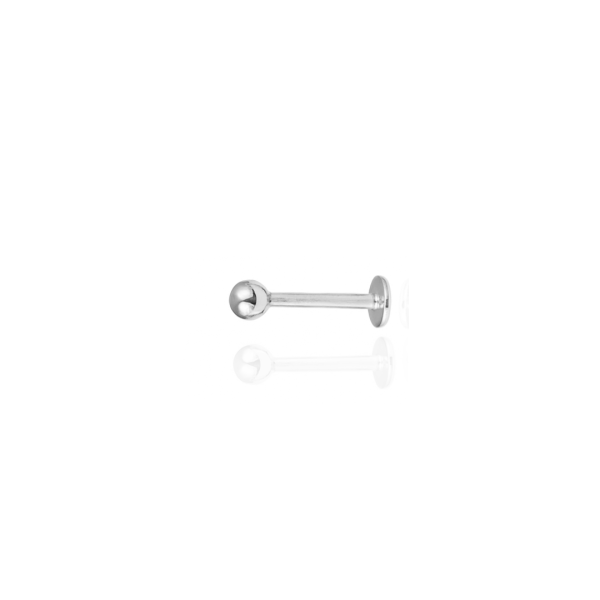 Labret básico titânio natural 8mm