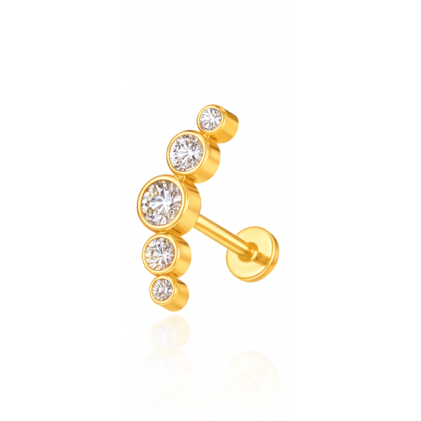 Cluster esferas titânio pvd gold