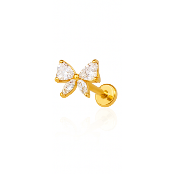 Piercing laço titânio pvd gold