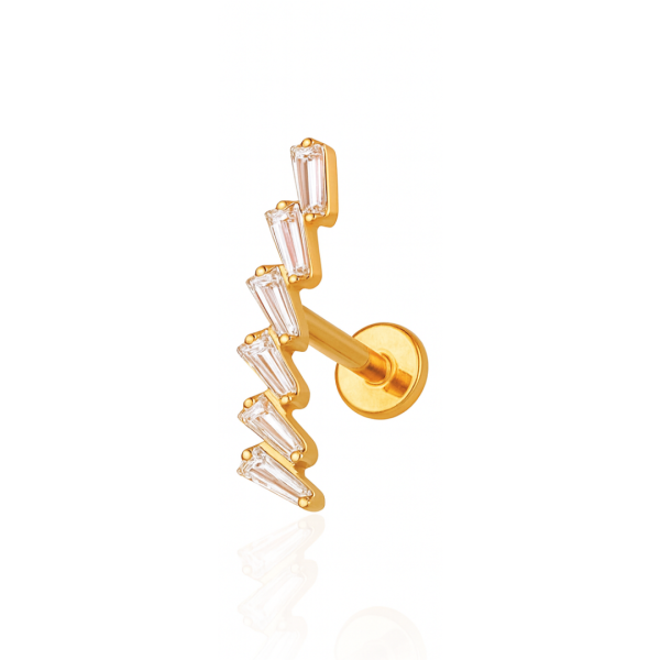 Cluster critais titânio pvd gold